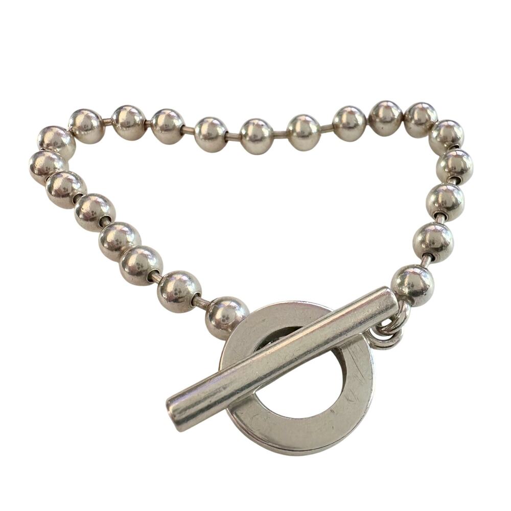 Gucci Sterling Silver Ball Chain Bracelet